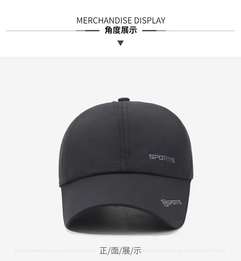 Men Black Duck Baseball Cap Waterproof Sports — feature 9