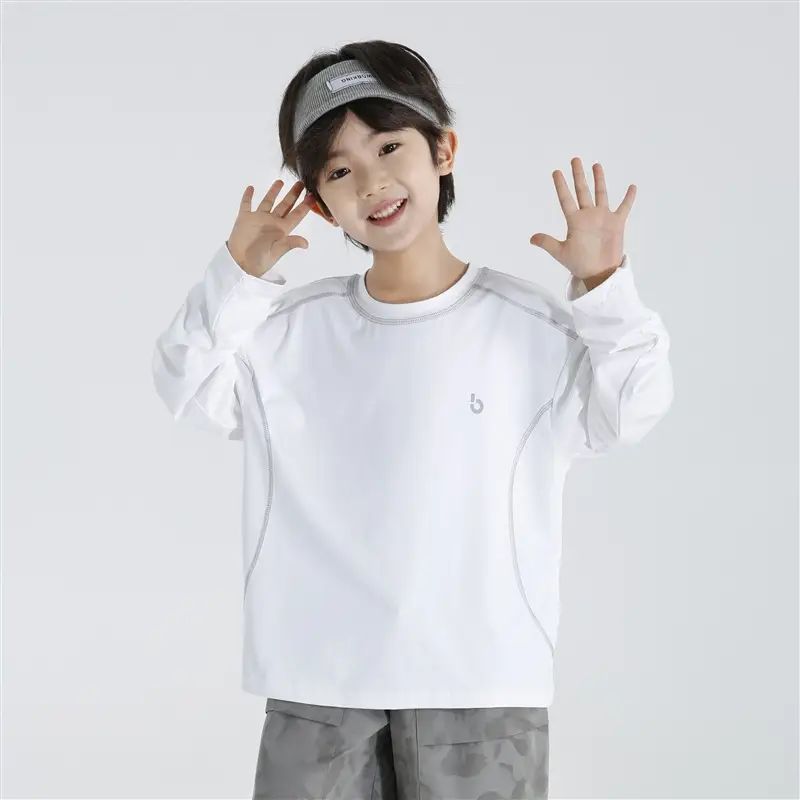 Haima Boys Quick-Dry Thin Long Sleeve Summer T-Shirt - Image 2