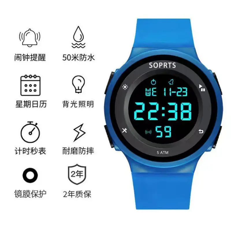 Digital Analog Watch for Teenagers Waterproof Sports - Image 3
