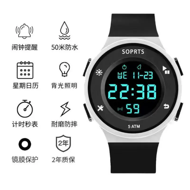 Digital Analog Watch for Teenagers Waterproof Sports - Image 4