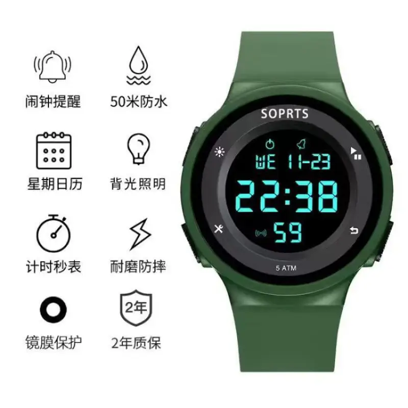 Digital Analog Watch for Teenagers Waterproof Sports - Image 5