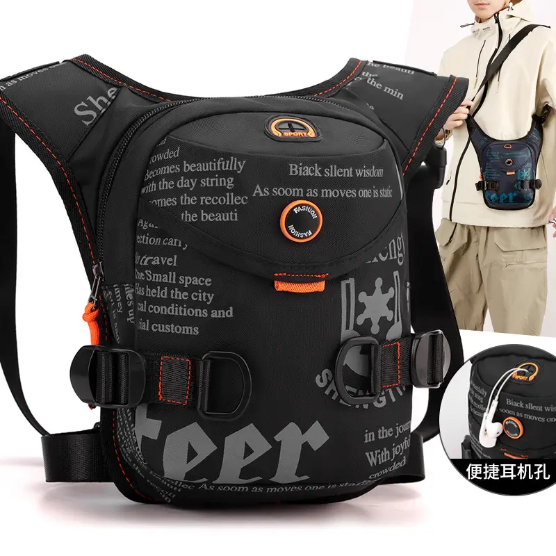 Men's Nylon Casual Shoulder Bag with Adjustable Straps - Image 5