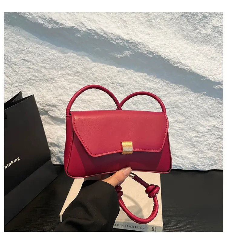 Red Leather Crossbody Bag for Women 2025 - Image 3