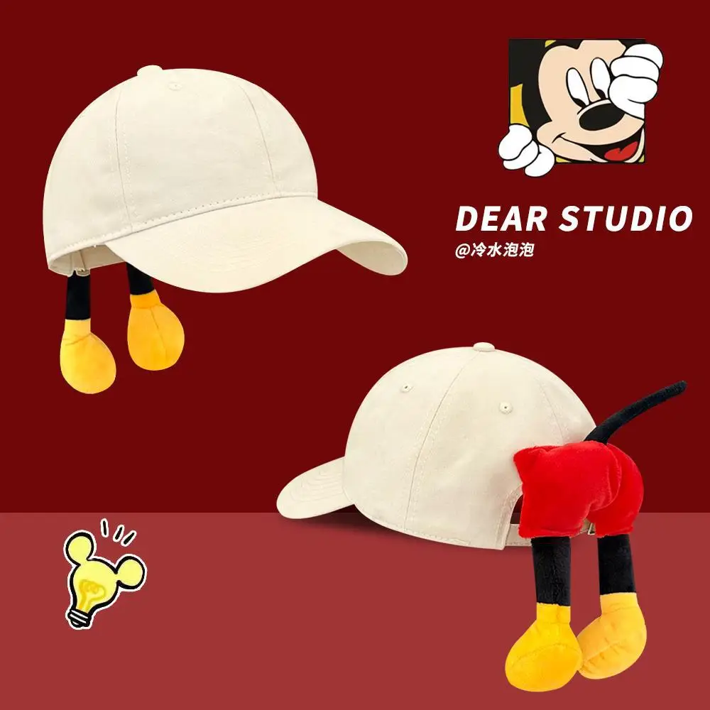 Mickey Mouse Cartoon Cap Women Sun Hat with Yellow Trousers - Image 10