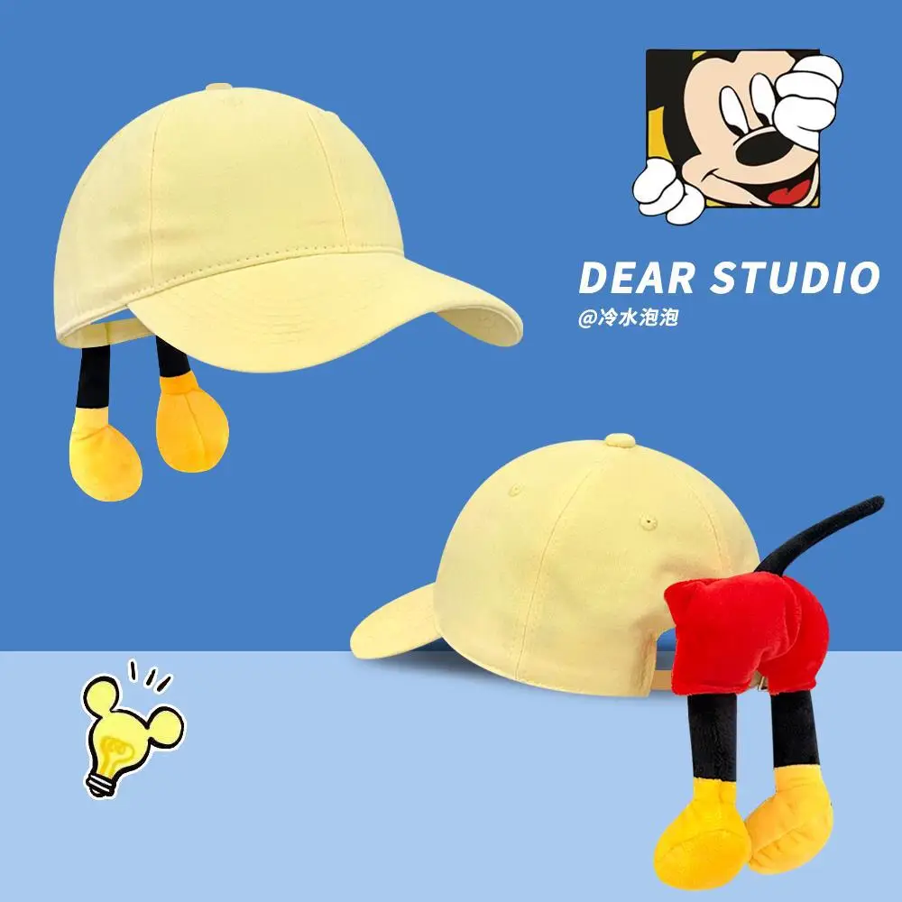 Mickey Mouse Cartoon Cap Women Sun Hat with Yellow Trousers - Image 11