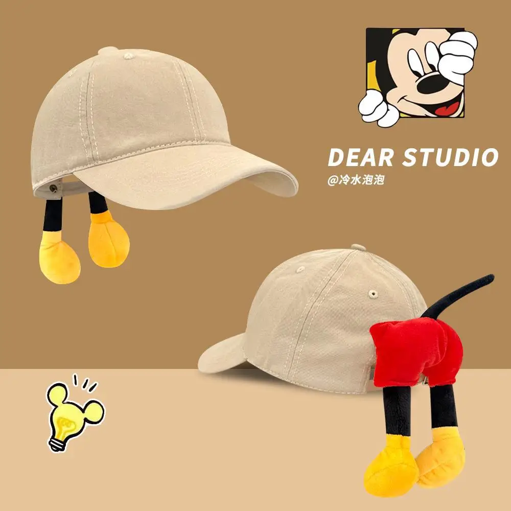 Mickey Mouse Cartoon Cap Women Sun Hat with Yellow Trousers - Image 14