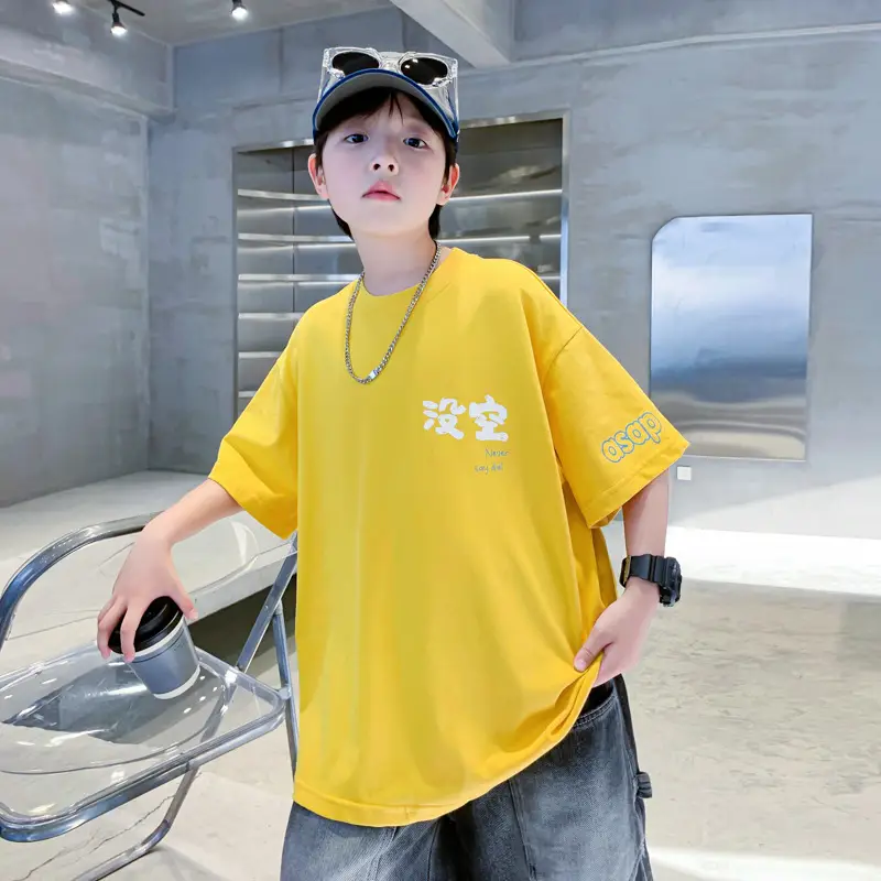 Boys Black Graphic T-Shirt 2025 New Arrival - Image 6