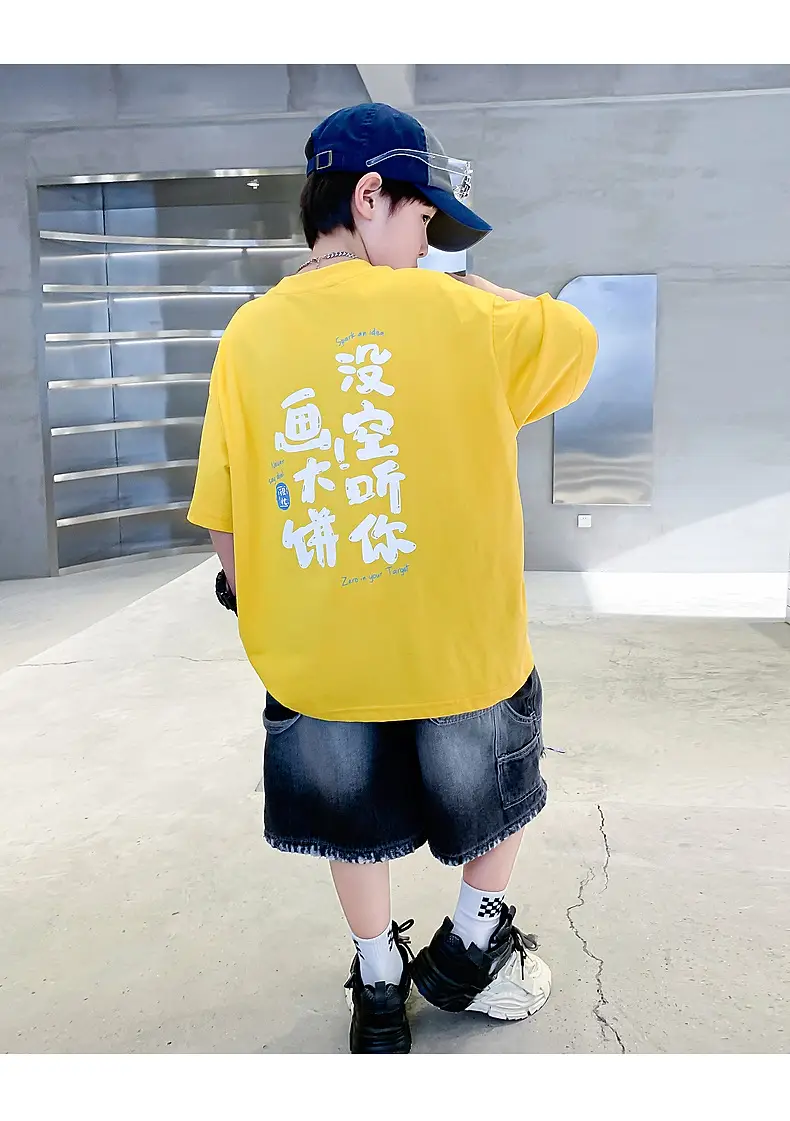 Boys Black Graphic T-Shirt 2025 New Arrival — feature 11