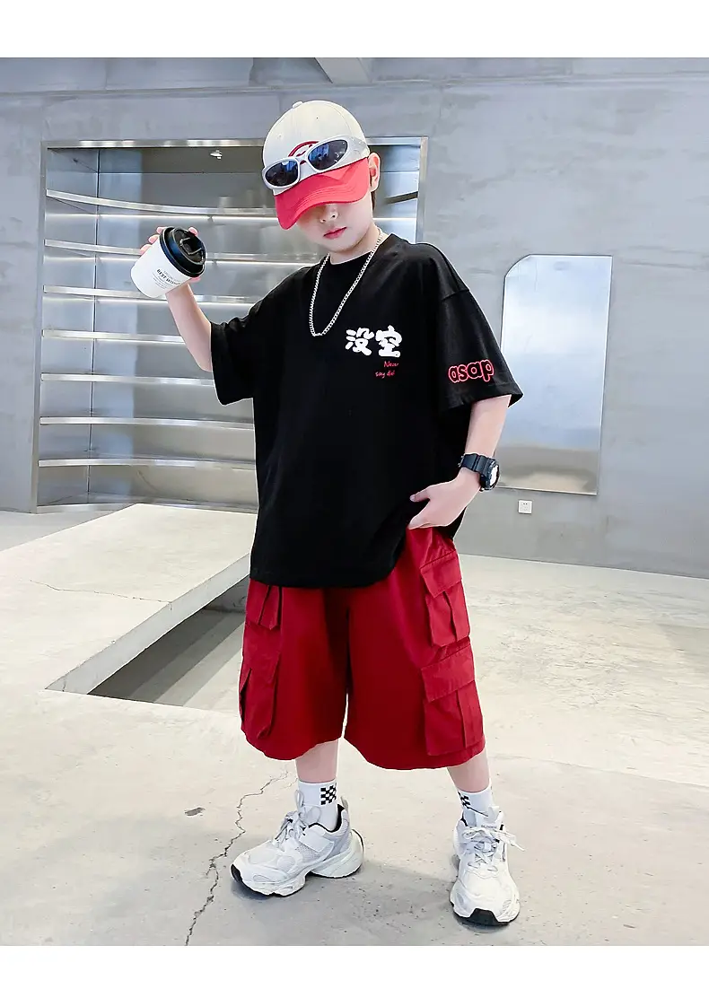 Boys Black Graphic T-Shirt 2025 New Arrival — feature 17