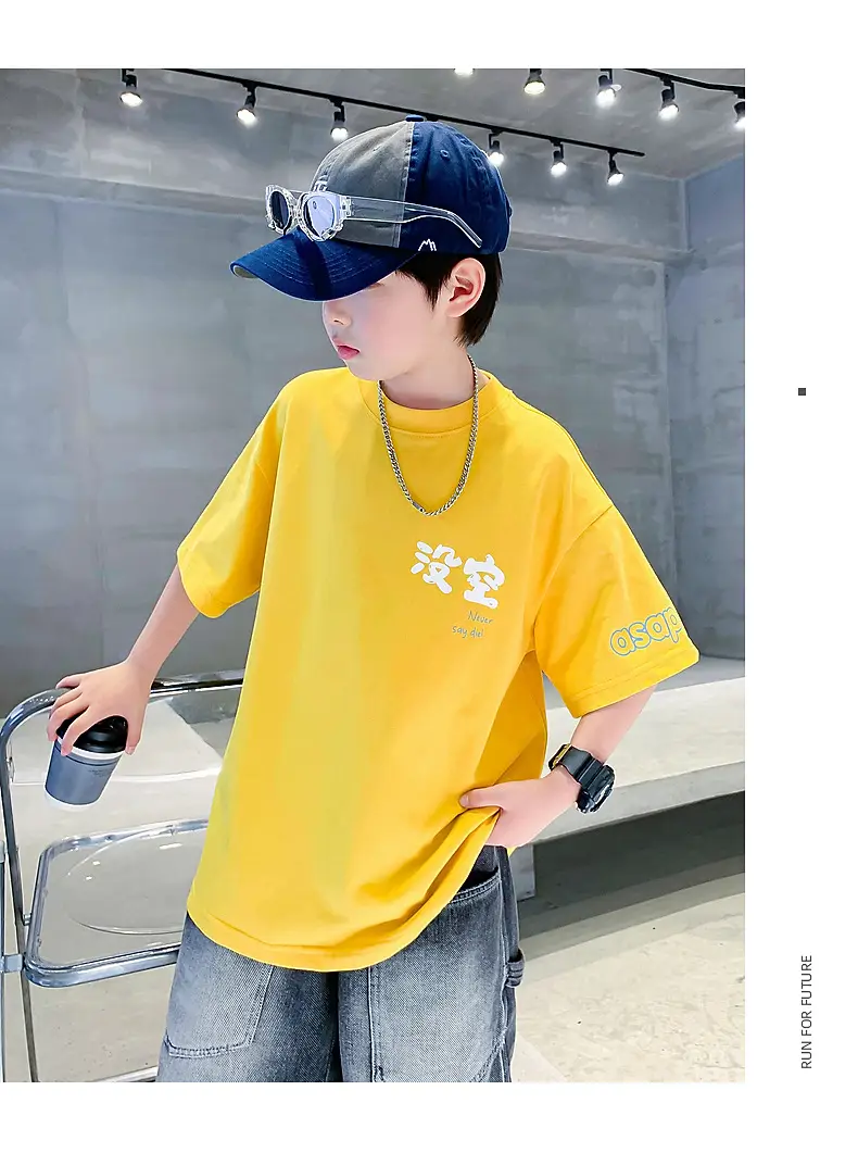 Boys Black Graphic T-Shirt 2025 New Arrival — feature 8