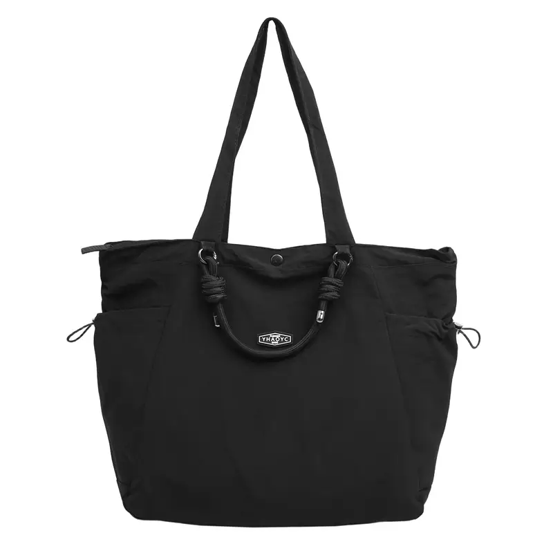 Women's Lightweight Nylon Tote Bag Large Capacity Beige — feature 47