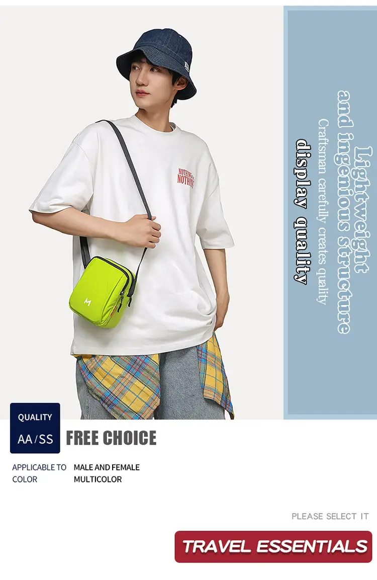 Dopamine Mini Crossbody Bag for Men Green — feature 2