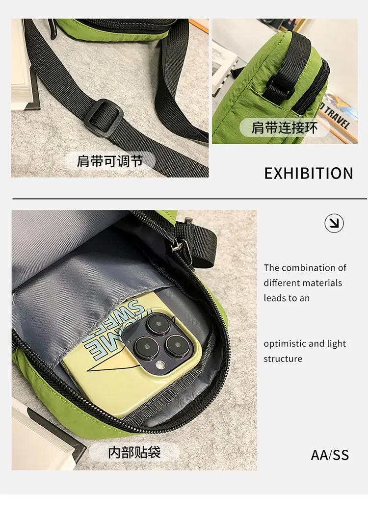 Dopamine Mini Crossbody Bag for Men Green — feature 41