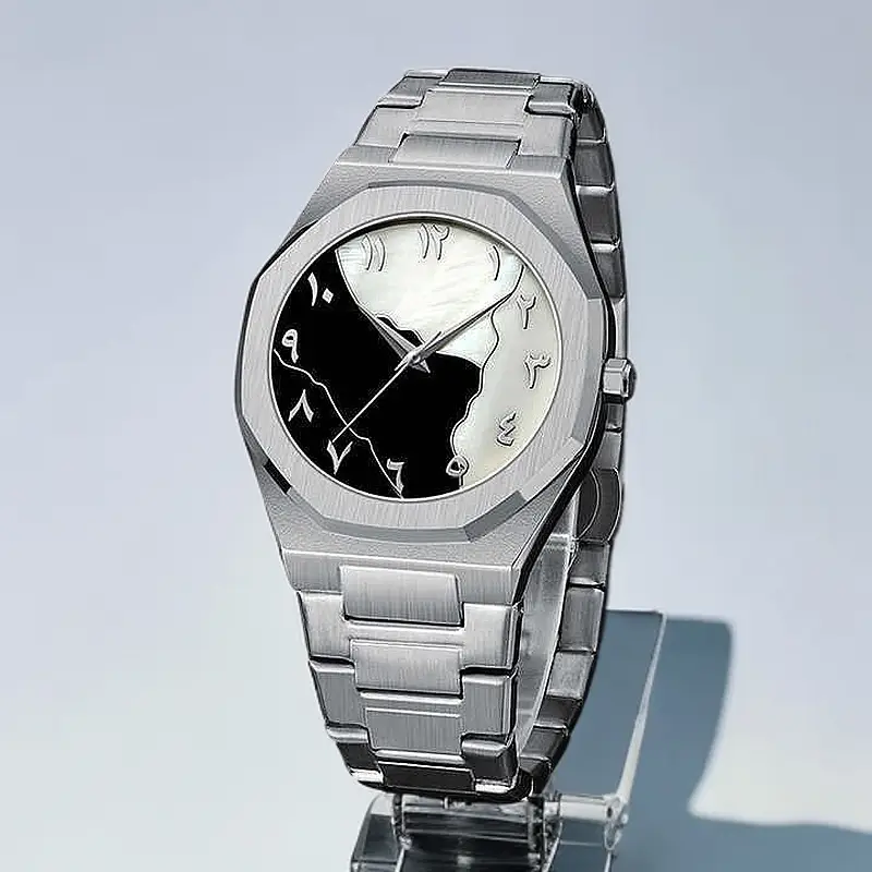 Gold Arabic Dial Waterproof Men's Watch - Image 5