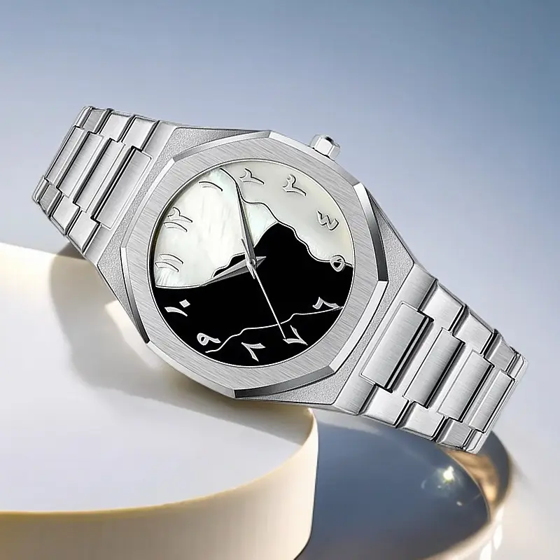 Gold Arabic Dial Waterproof Men's Watch - Image 6