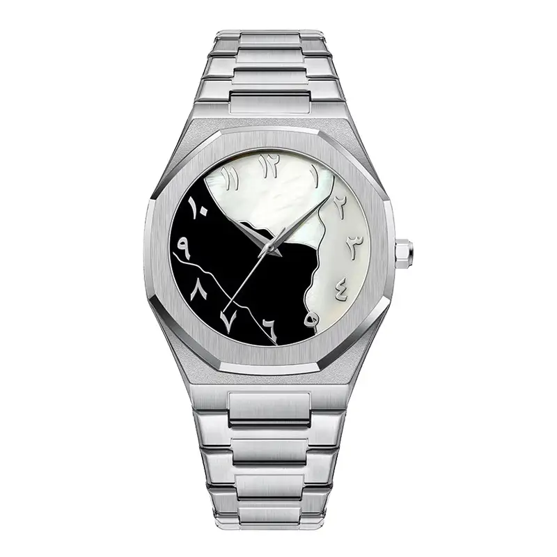 Gold Arabic Dial Waterproof Men's Watch - Image 2