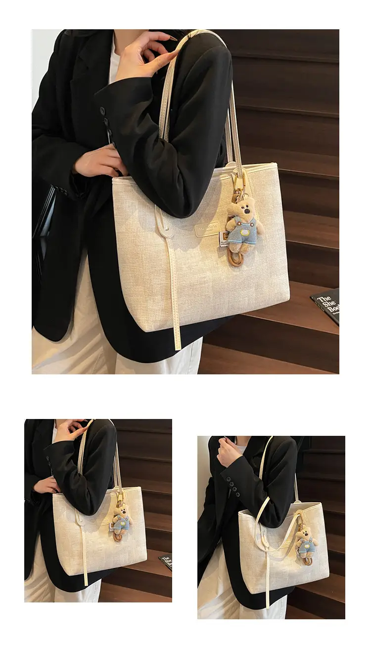 Retro Black Shoulder Bag for Women Large Capacity 2025 — feature 12
