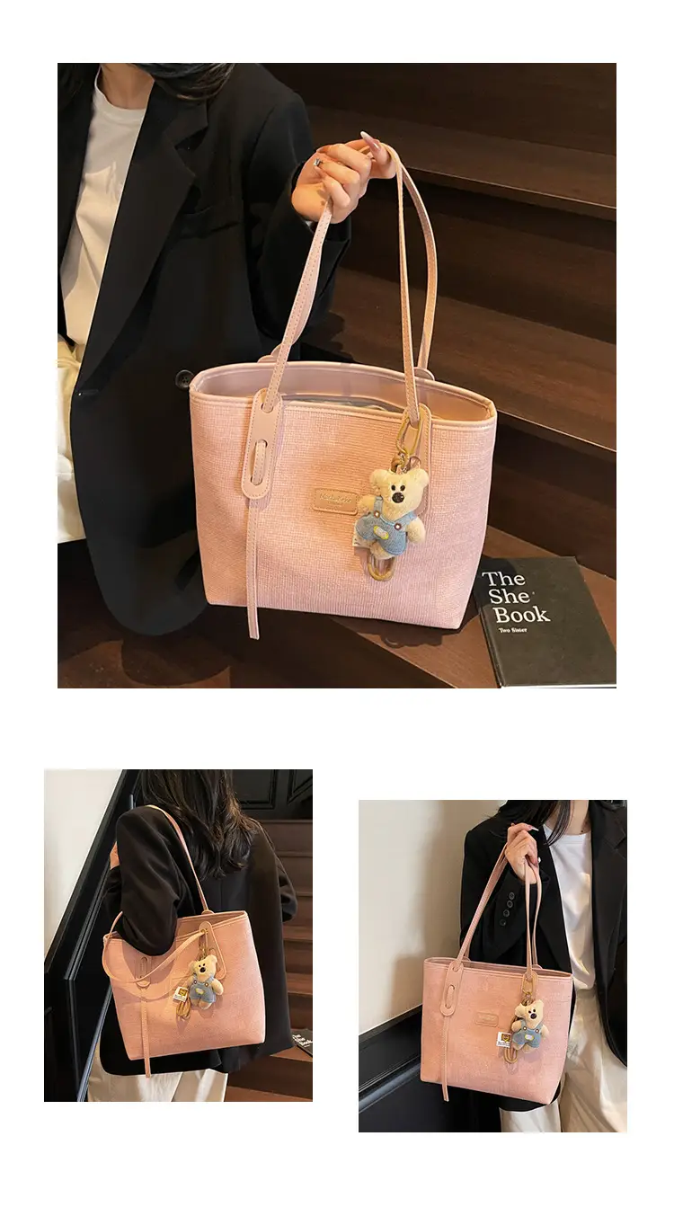Retro Black Shoulder Bag for Women Large Capacity 2025 — feature 13
