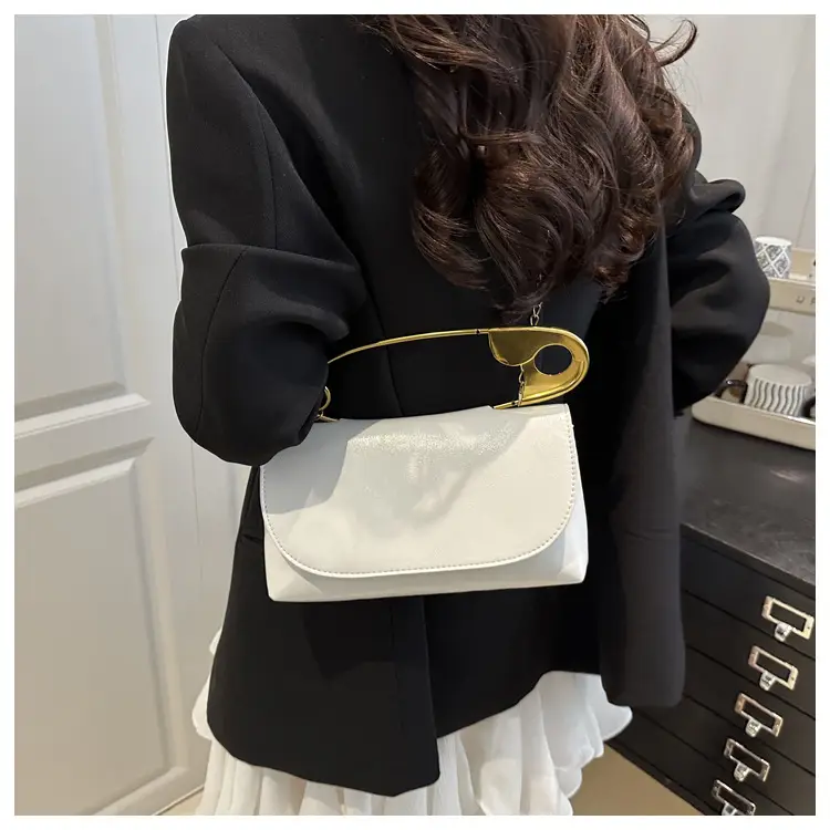 Portable Large Pin Bag PU Leather Women's Crossbody Bag — feature 10