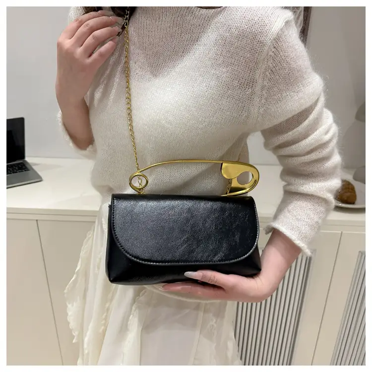 Portable Large Pin Bag PU Leather Women's Crossbody Bag — feature 18
