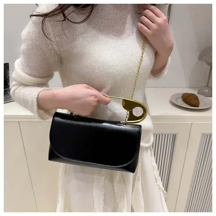 Portable Large Pin Bag PU Leather Women's Crossbody Bag — feature 19