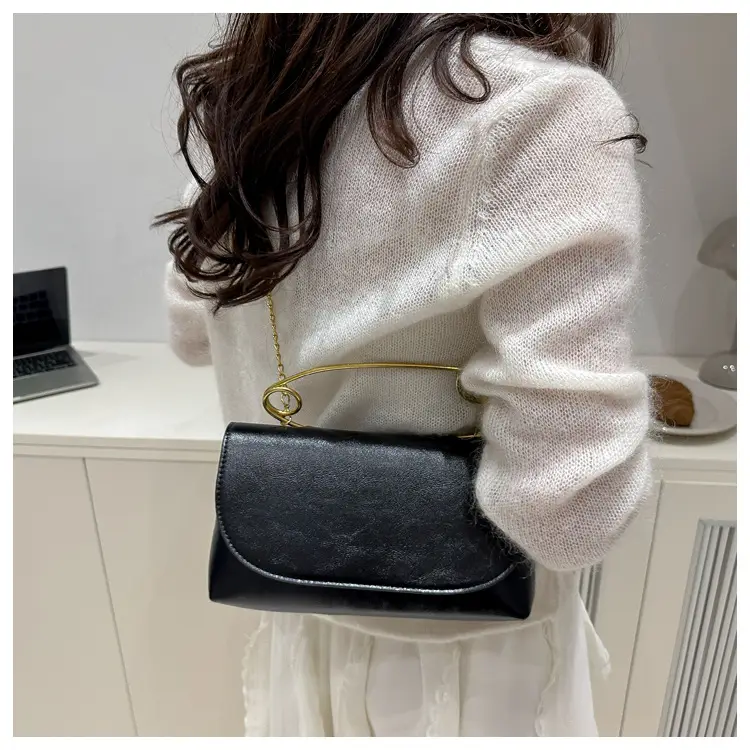 Portable Large Pin Bag PU Leather Women's Crossbody Bag — feature 20