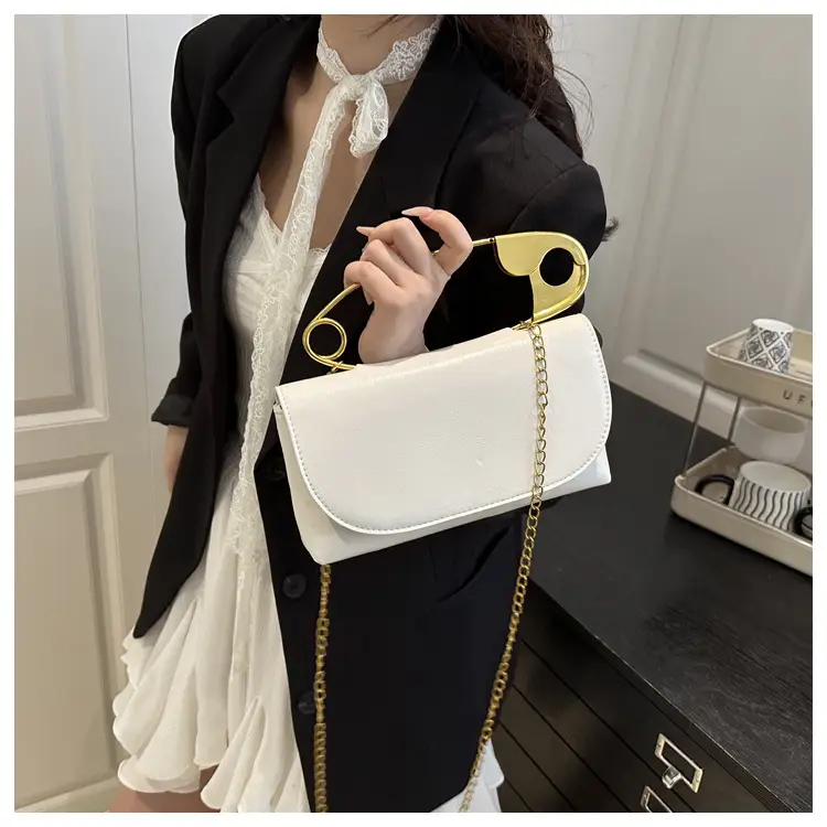 Portable Large Pin Bag PU Leather Women's Crossbody Bag — feature 9