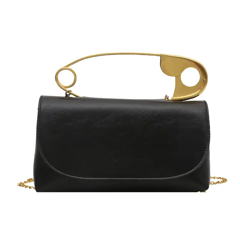 Portable Large Pin Bag PU Leather Women's Crossbody Bag