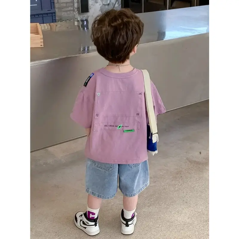 Kids Summer T-Shirt Short Sleeve Korean Style