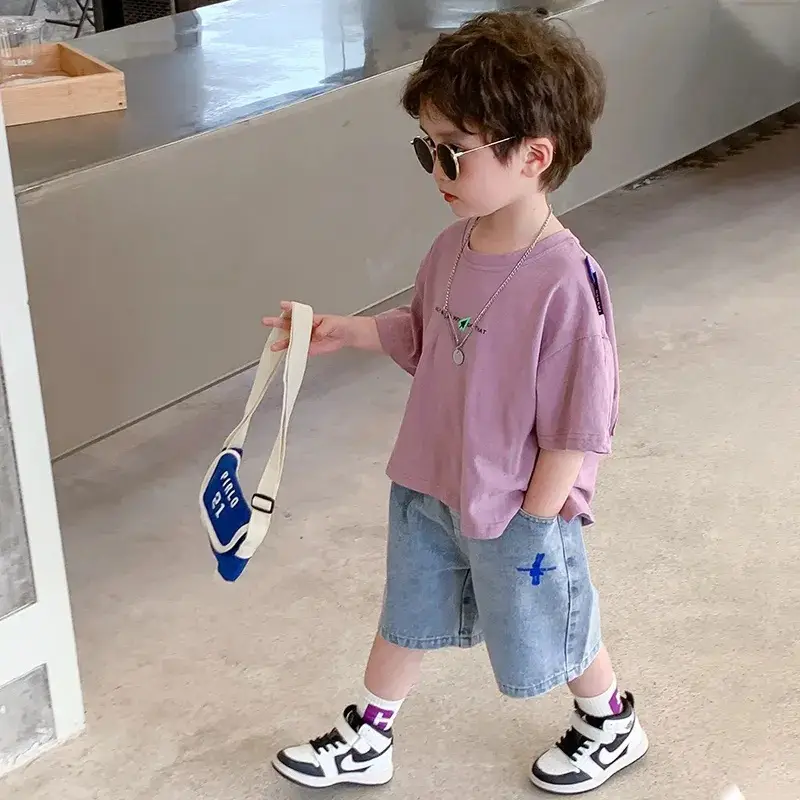 Kids Summer T-Shirt Short Sleeve Korean Style