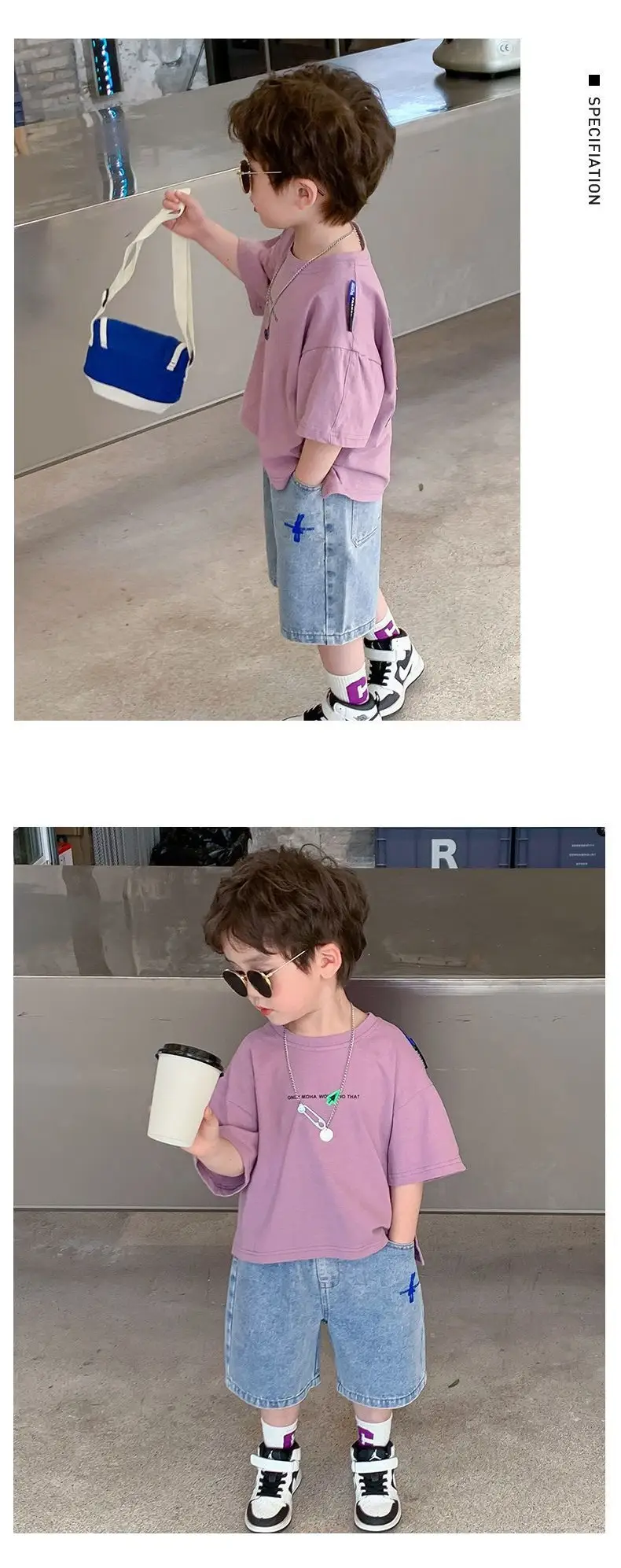 Kids Summer T-Shirt Short Sleeve Korean Style — feature 4