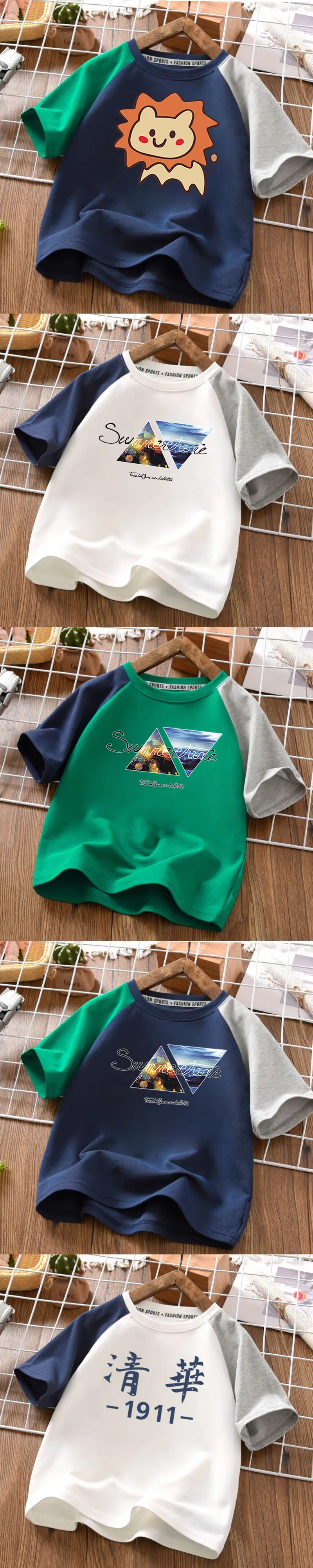 100% Cotton Cartoon T-Shirt for Boys Summer Wear — feature 3