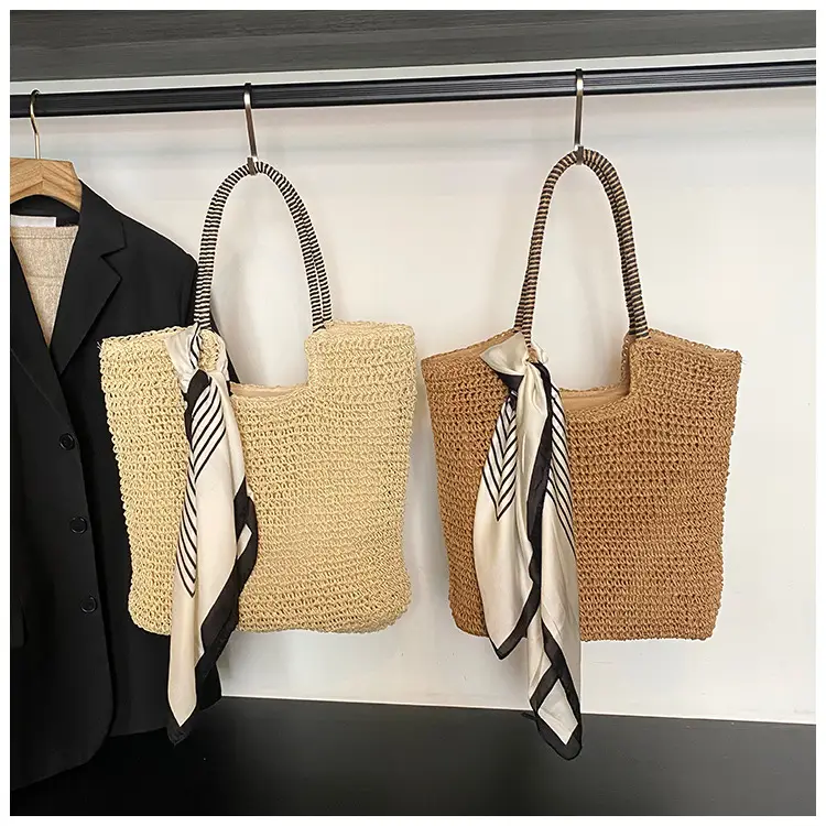 Women Straw Shoulder Bag Large Capacity 2025 — feature 13