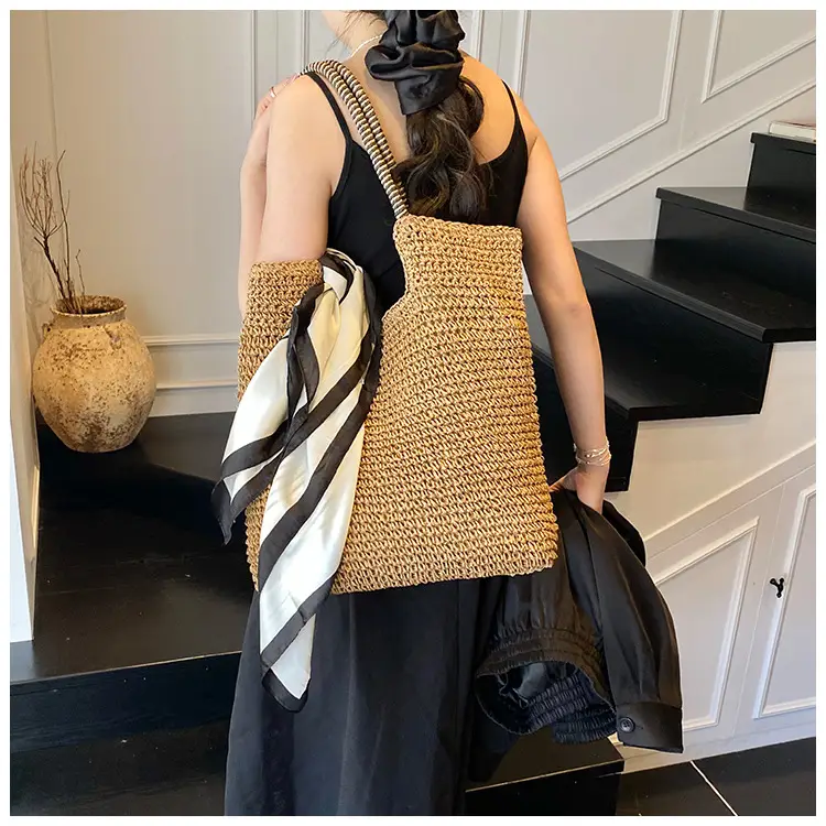 Women Straw Shoulder Bag Large Capacity 2025 — feature 14