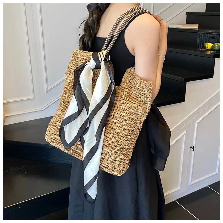 Women Straw Shoulder Bag Large Capacity 2025 — feature 15