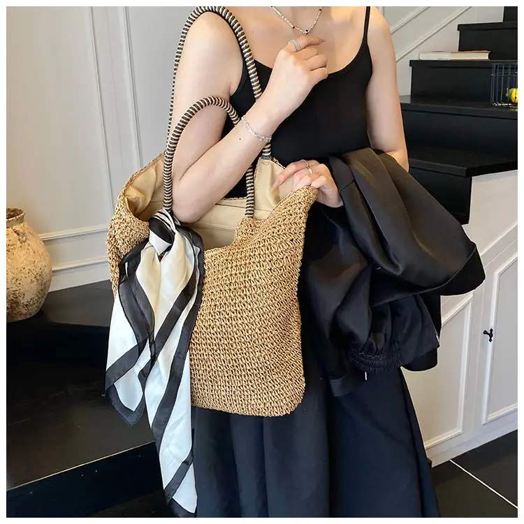Women Straw Shoulder Bag Large Capacity 2025 — feature 16