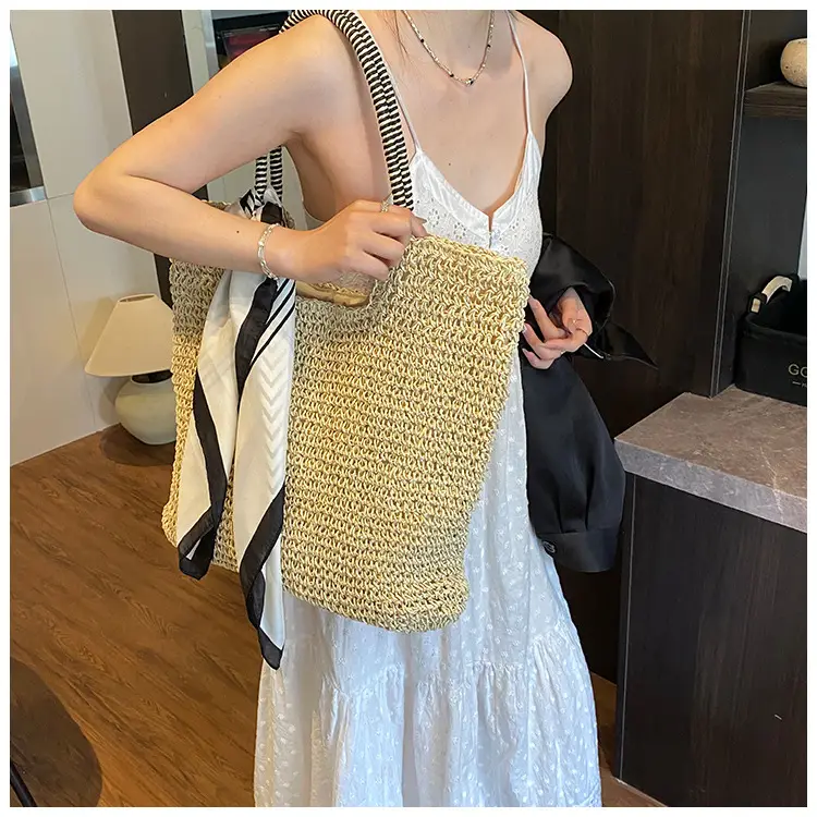 Women Straw Shoulder Bag Large Capacity 2025 — feature 18