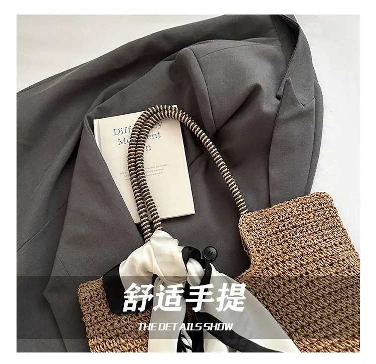 Women Straw Shoulder Bag Large Capacity 2025 — feature 9