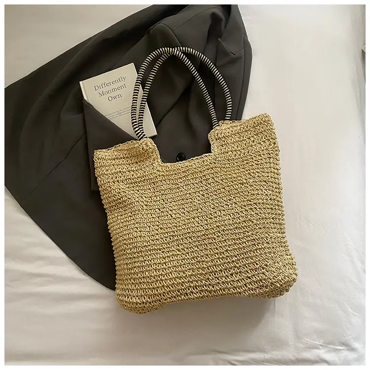 Women Straw Shoulder Bag Large Capacity 2025 - Image 4