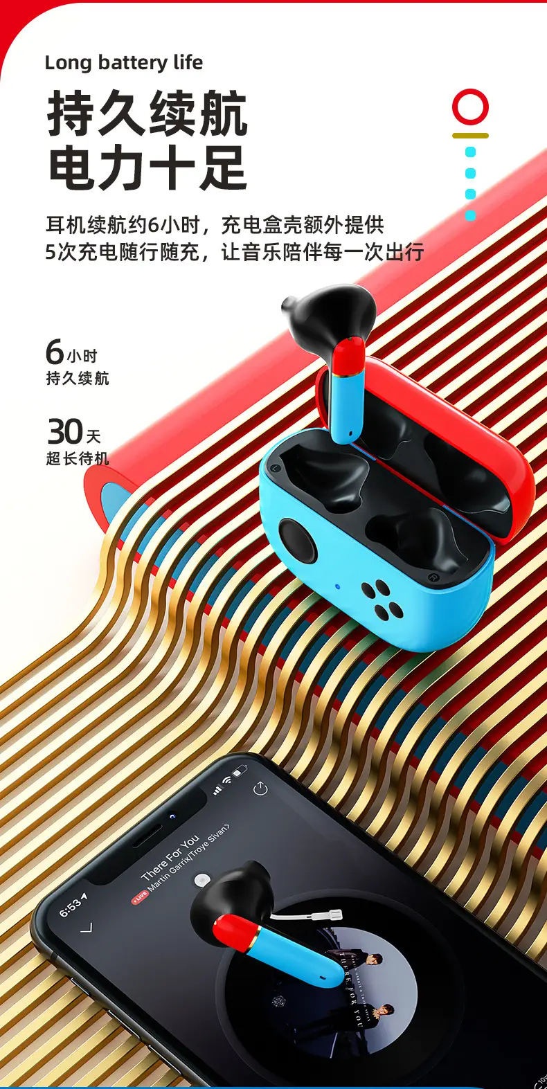 Bluetooth Earbuds for Gaming with 20H Life & Noise Reduction β feature 6