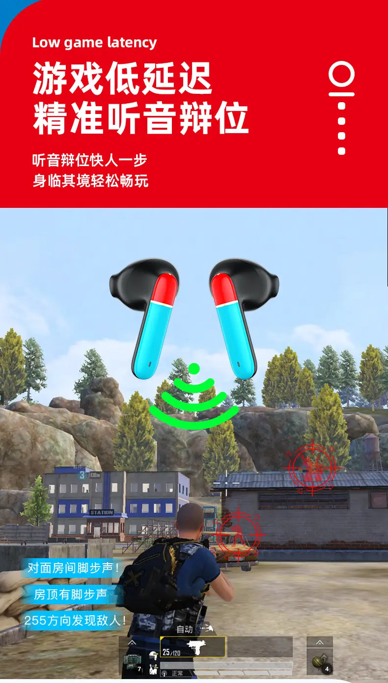 Bluetooth Earbuds for Gaming with 20H Life & Noise Reduction β feature 8