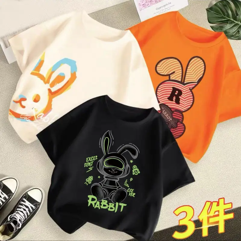 Boys Baby T-Shirt 2023 New Summer Kids 3Pcs