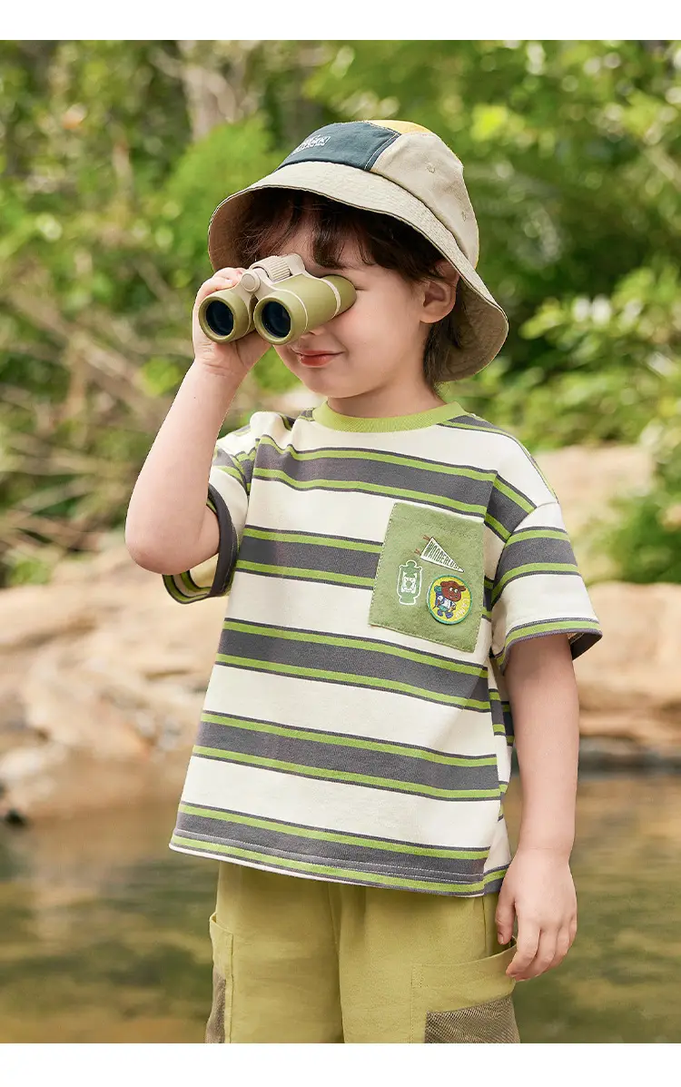 Right European Boys Striped T-Shirt Shorts Set — feature 25