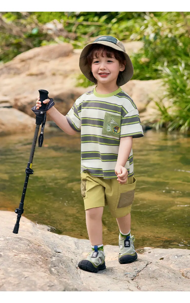 Right European Boys Striped T-Shirt Shorts Set — feature 30