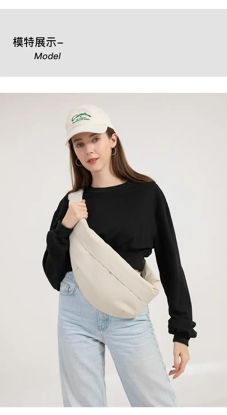 Japanese Style Cream Crossbody Bag Large Capacity — feature 26