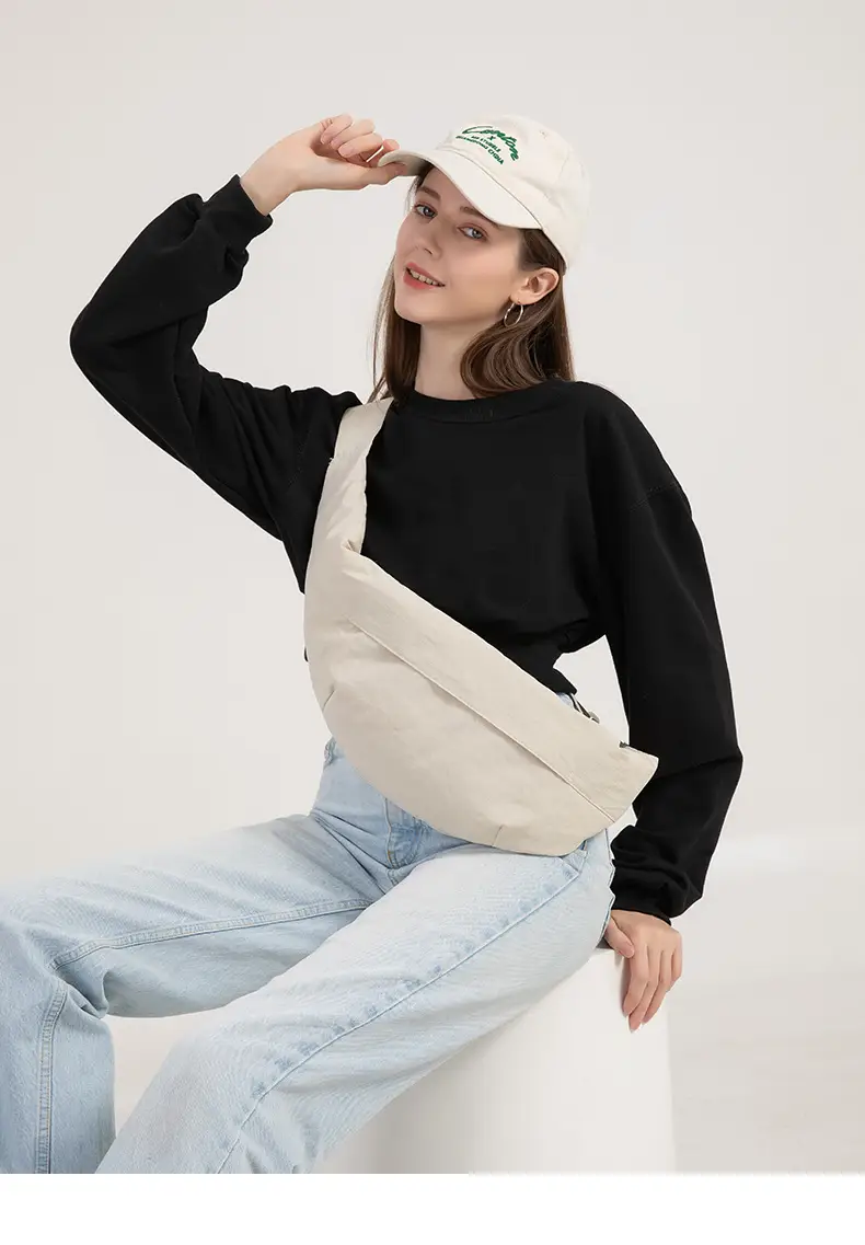 Japanese Style Cream Crossbody Bag Large Capacity — feature 30