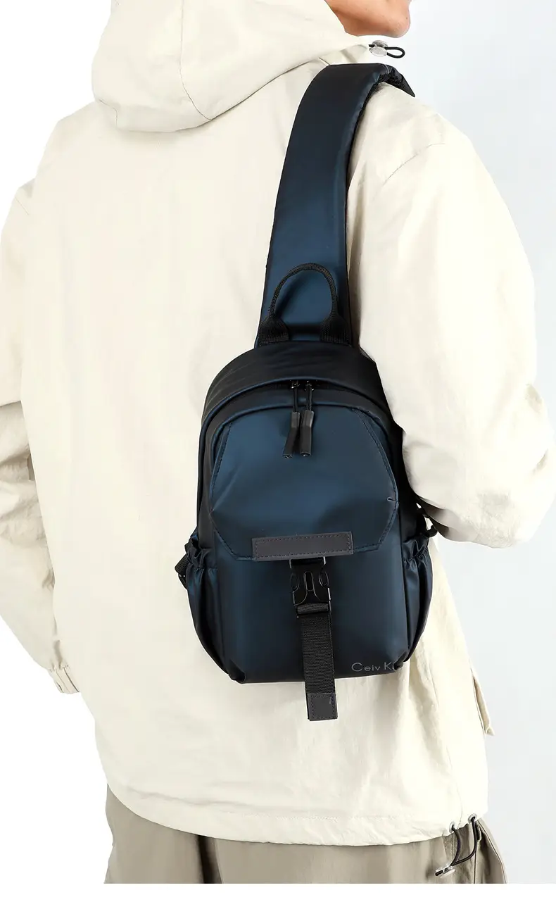 Men's Waterproof Crossbody Bag with Leather Strap — feature 24