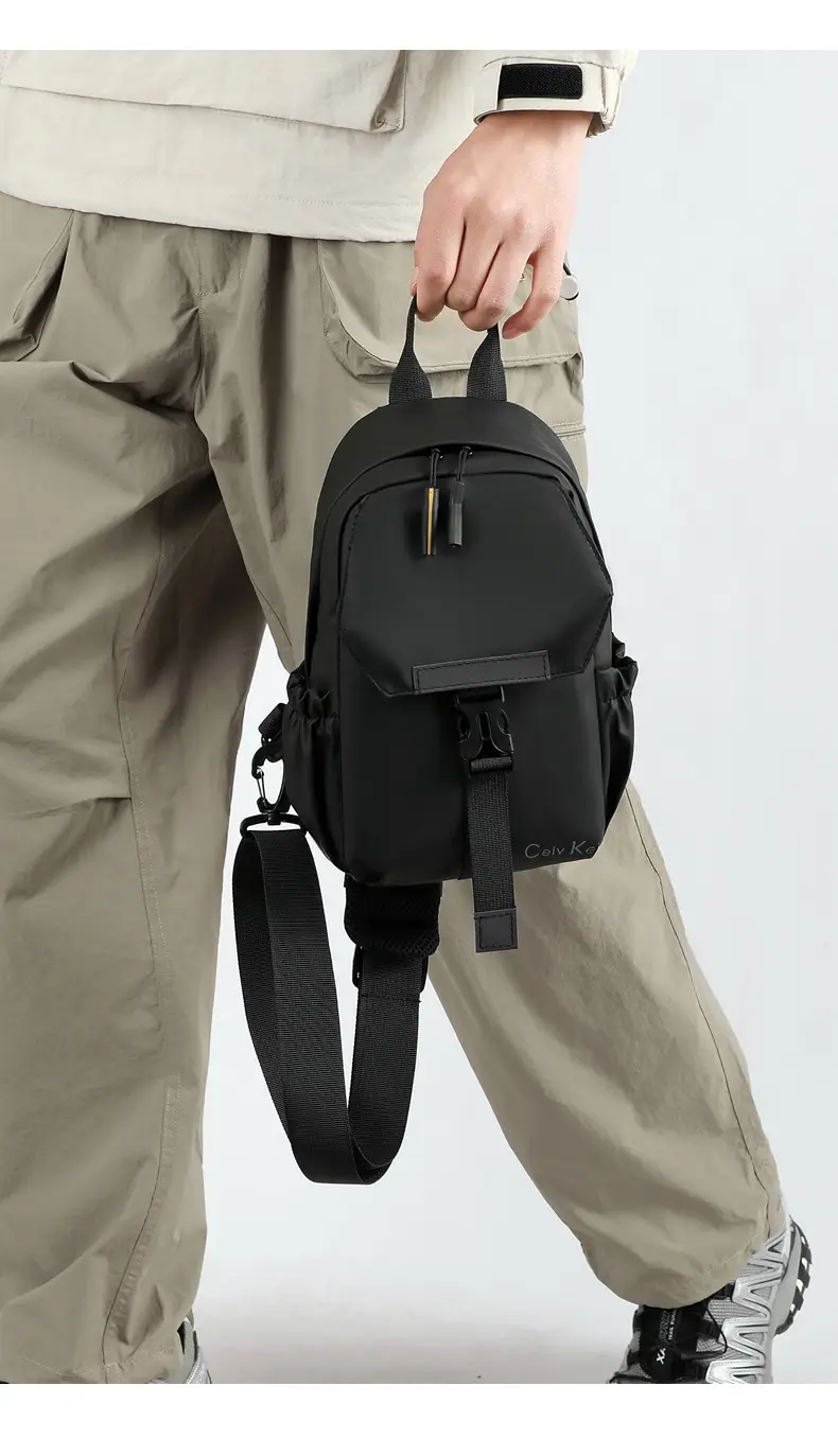 Men's Waterproof Crossbody Bag with Leather Strap — feature 26