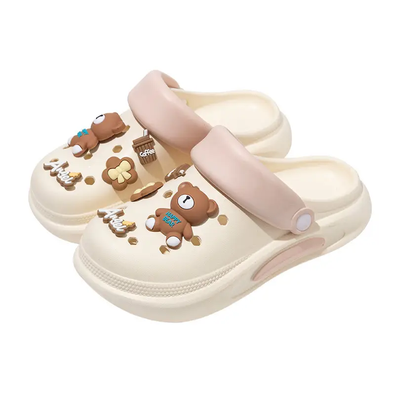 Summer Outdoor Wear, Cute Clogs for Women, Thick-Soled Heightening Commuting Students, Beach Toe-Toe Sandals for Men - Image 12