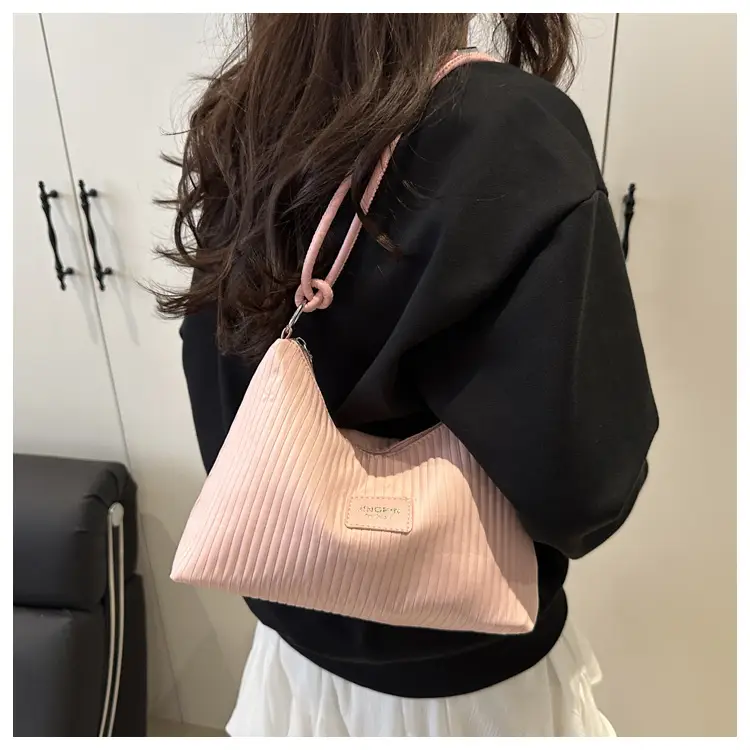 Light Blue Textured Shoulder Bag for Women — feature 15